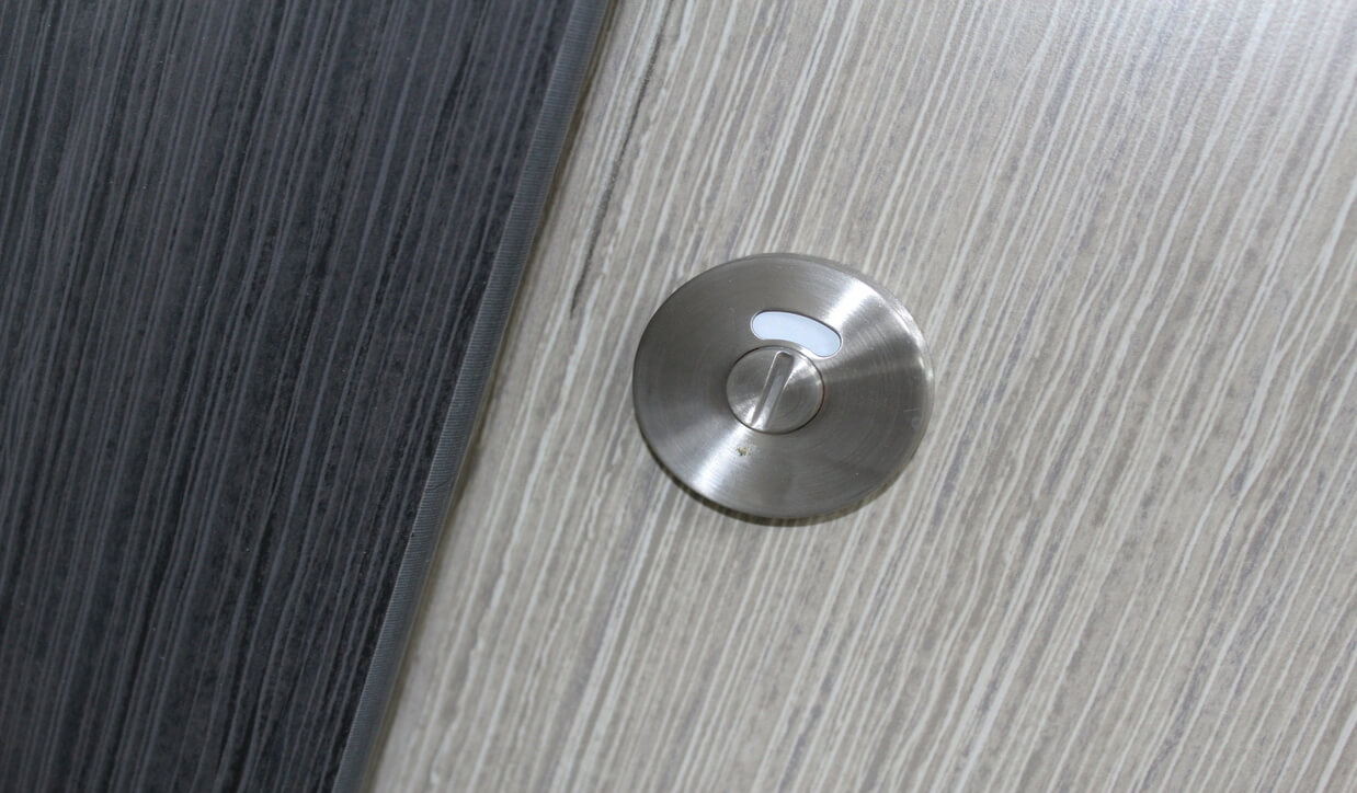 Lock details with school of architecture toilets by TEKSOL ltd